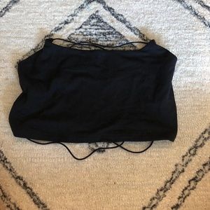 Black Crop-Top
